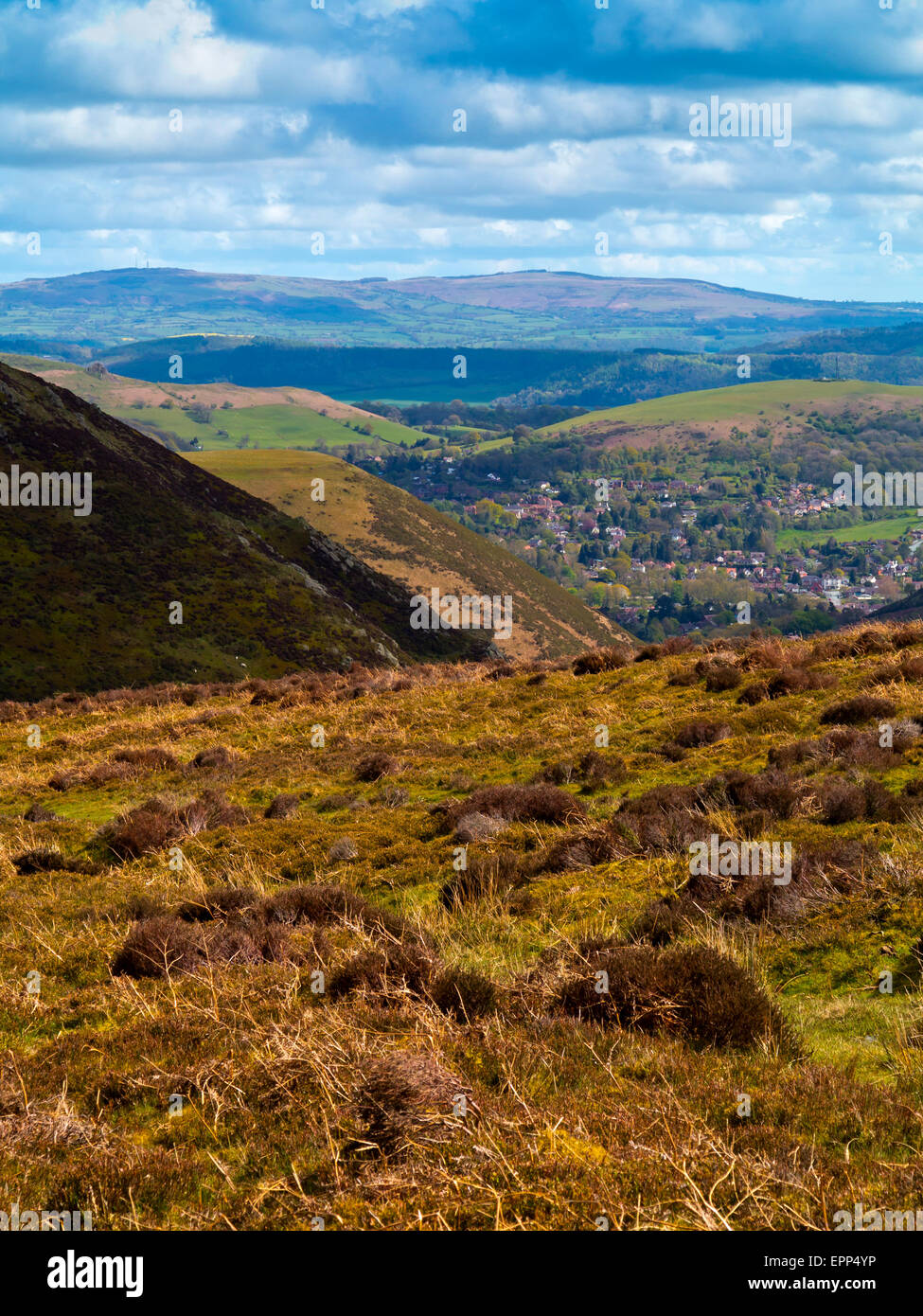 Carding Mill Valley on the Long Mynd looking towardsChurch Stretton in