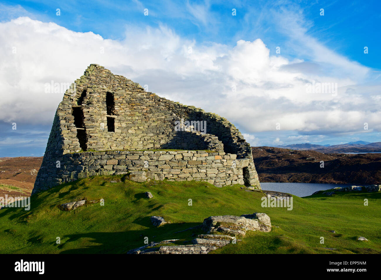 Dun Carloway Broch, Isle of Lewis, Outer Hebrides, Scotland Stock Photo