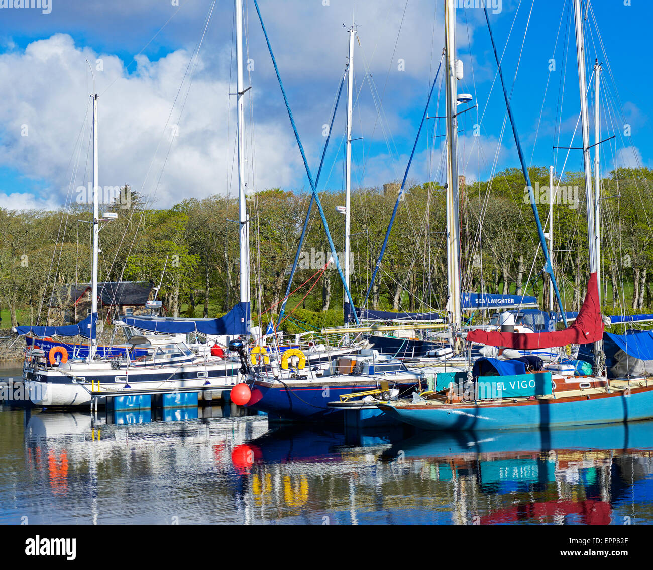 Boat marina, Stornoway, Isle of Lewis, Outer Hebrides, Scotland UK Stock Photo