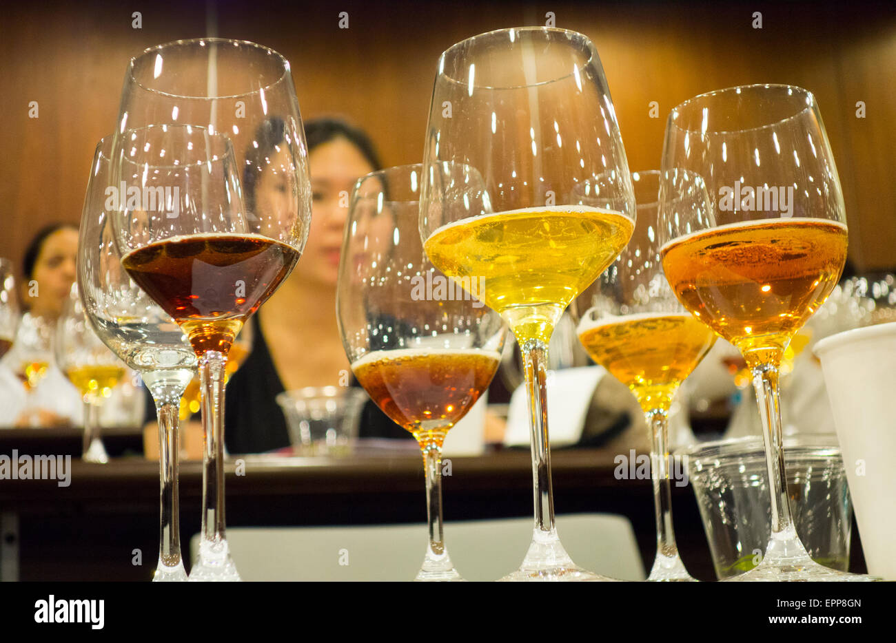 beer tasting class at City Tech Brooklyn New York City Stock Photo Alamy