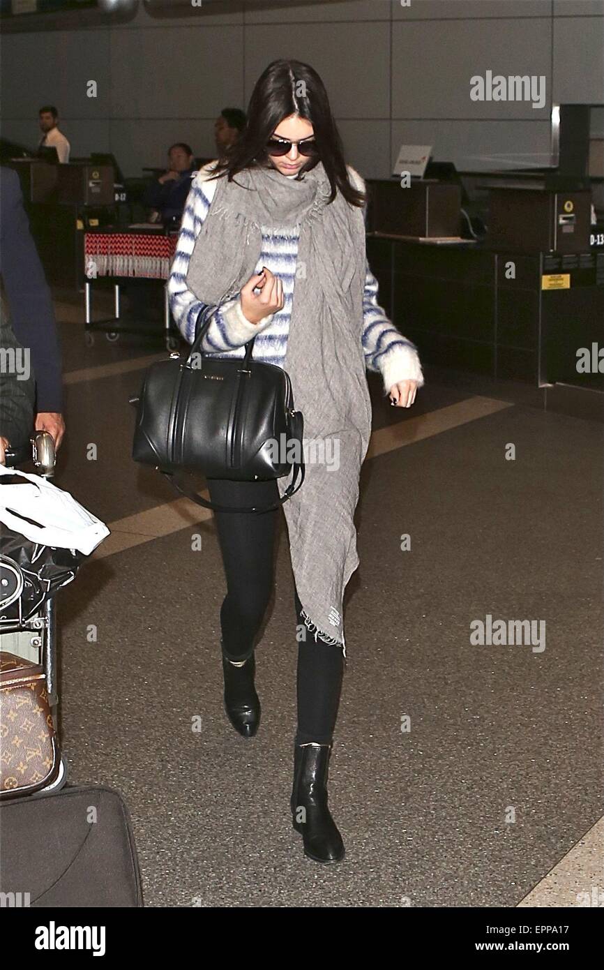 Kendall Jenner departs from Los Angeles International Airport (LAX)  carrying a Givenchy 'Lucrezia' bag Featuring: Kendall Jenner Where: Los  Angeles, California, United States When: 23 Jan 2015 Credit: WENN.com Stock  Photo - Alamy