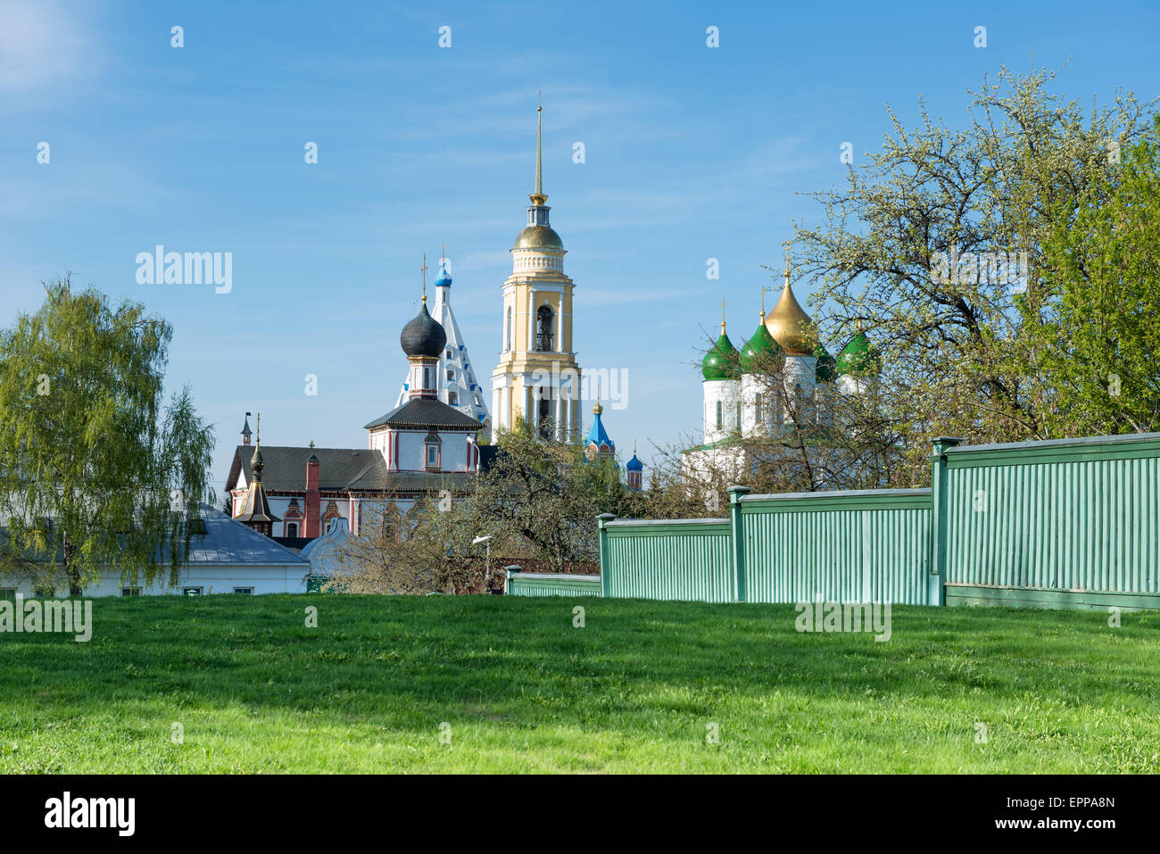 typical old Russian urban landscape - in Kolomna, Russia, Moscow region Stock Photo