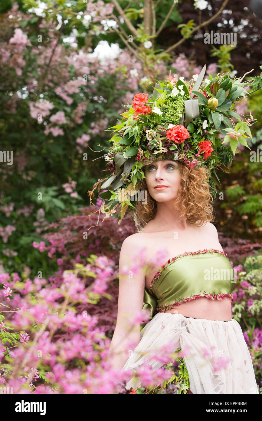large flower headdress