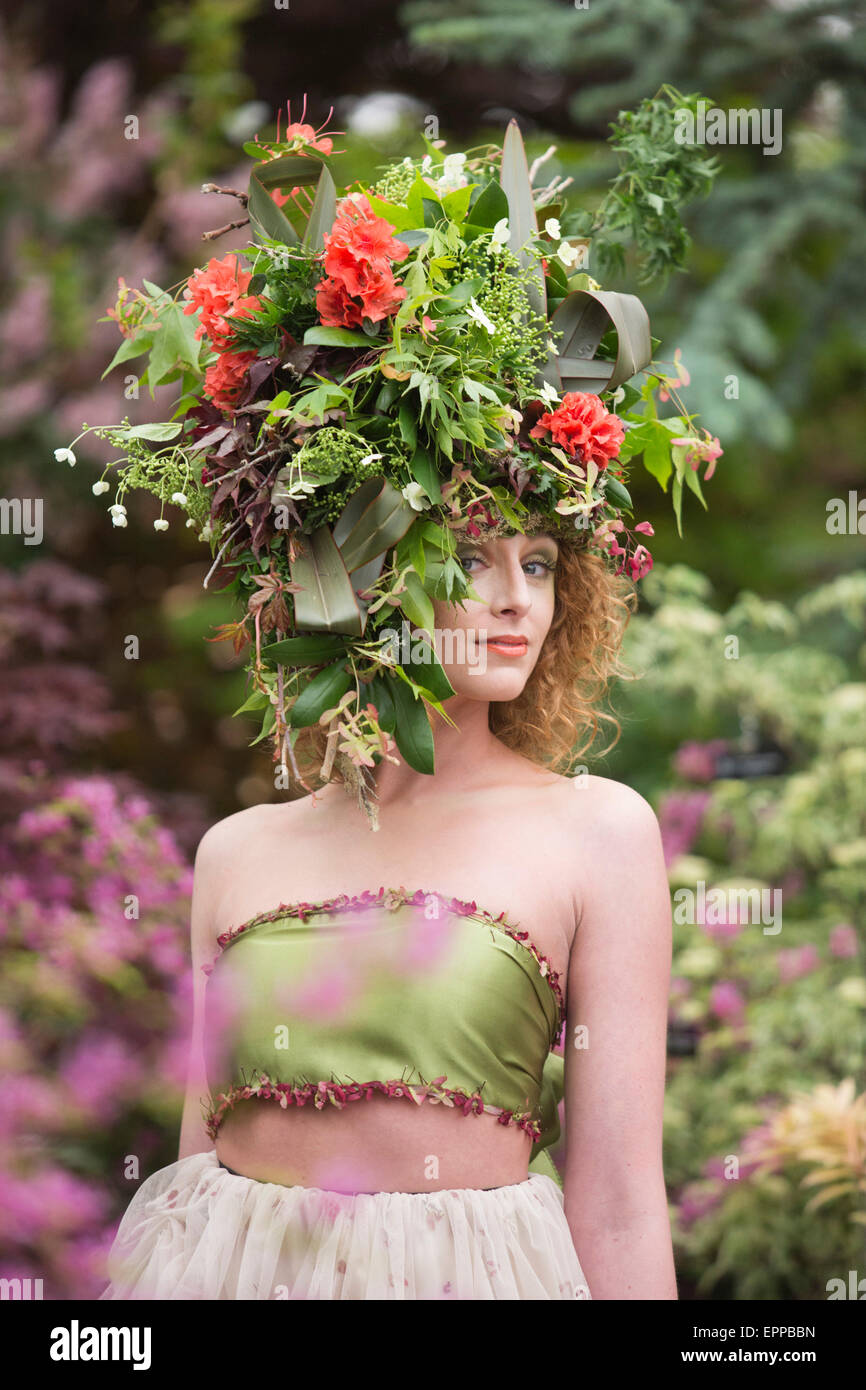 large flower headdress