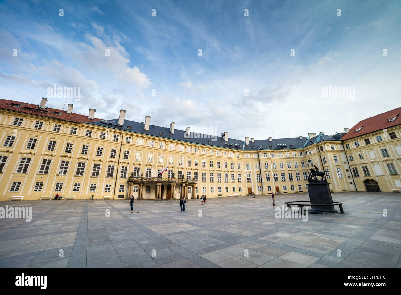Courtyard in the New Royal Palace, Prague Castle, Hradcany square