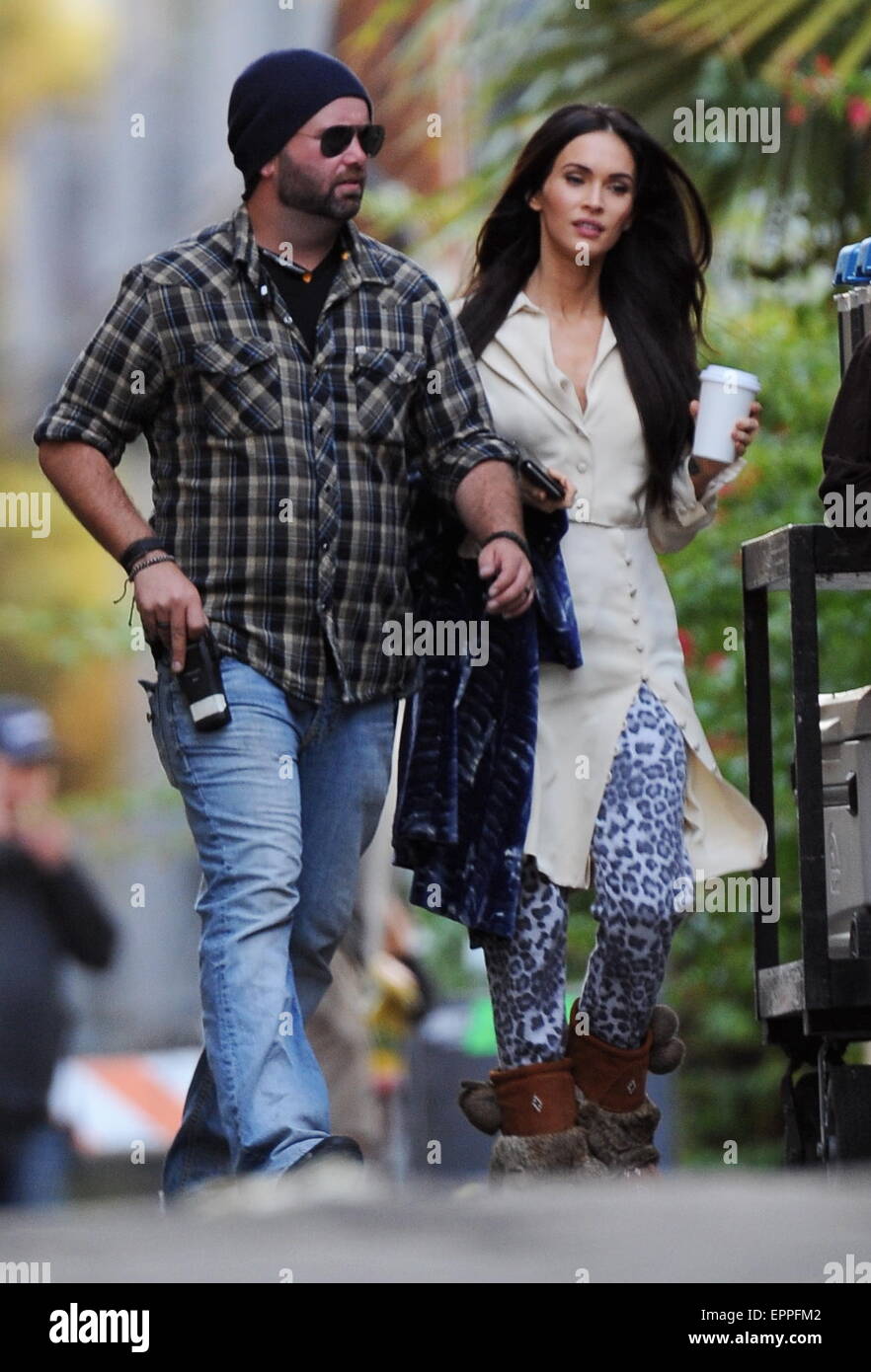 Actress Megan Fox arriving on the set of 'Zeroville' filming in Los Angeles Ca.  Featuring: Megan Fox Where: Los Angeles, California, United States When: 15 Nov 2014 Credit: Cousart/JFXimages/WENN.com Stock Photo