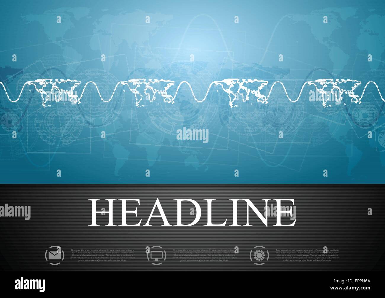 Abstract blue tech corporate design. Vector background Stock Vector ...