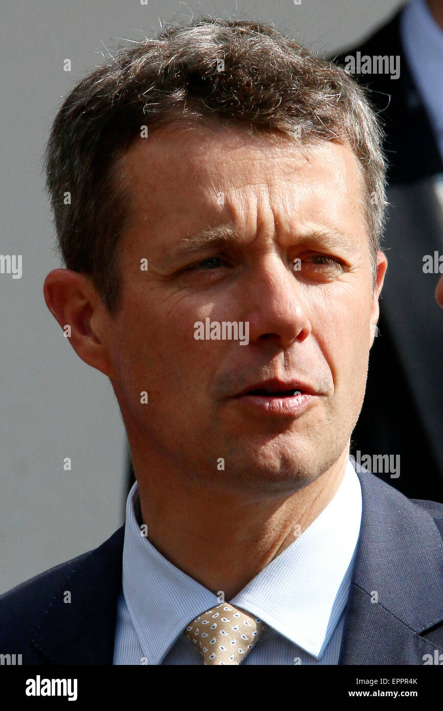 May 20, 2015.- Crown Prince Frederik and Crown Princess Mary in Munich. The Crown Prince Couple pay an official visit in Germany from 19-21 May 2015 to lead a Danish business delegation./picture alliance Stock Photo