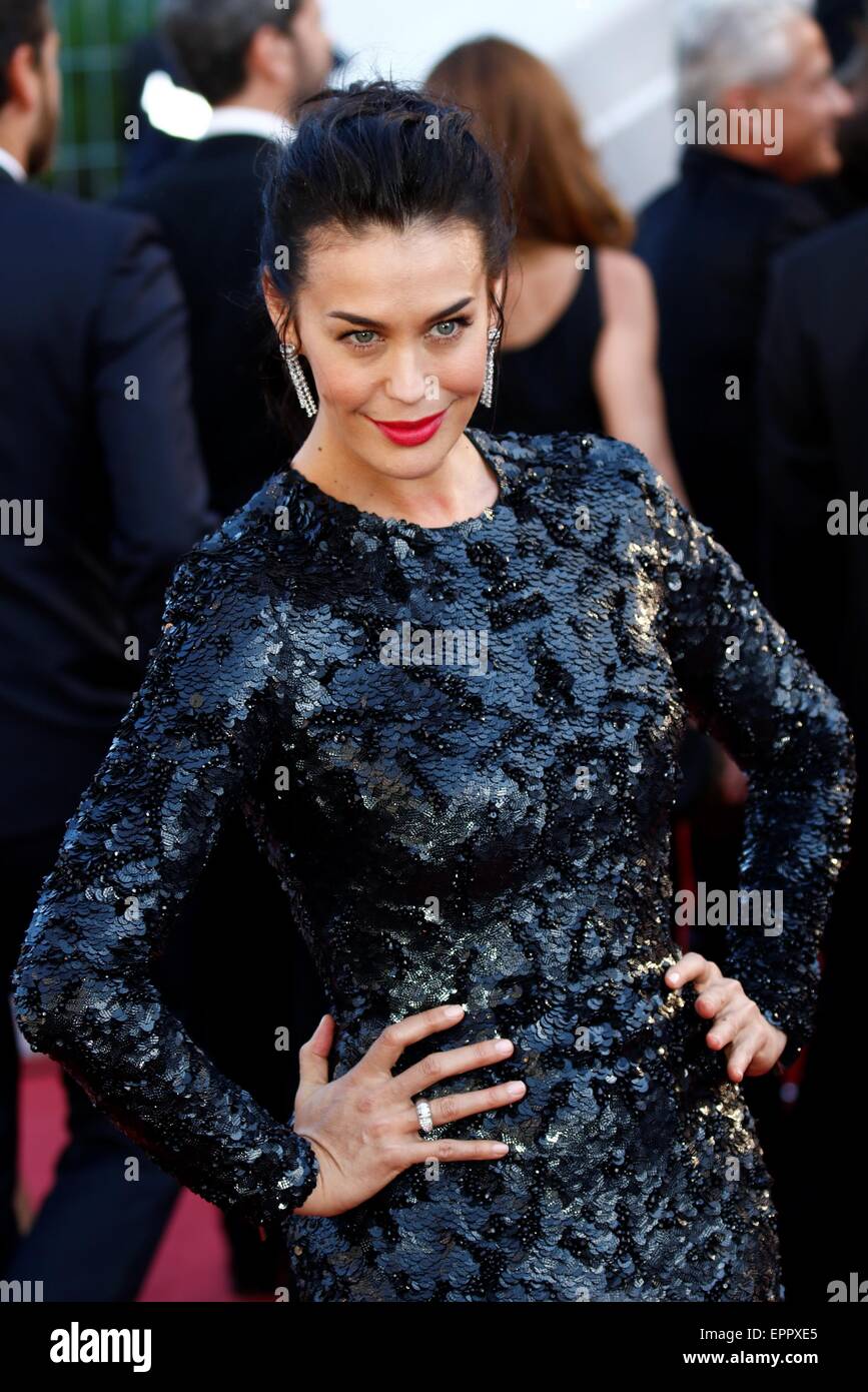 Megan Gale attends the premiere of Youth during the 68th Annual Cannes Filmfest in Cannes, France, on 20 May 2015. Photo: Hubert Boesl - NO WIRE SERVICE - Stock Photo