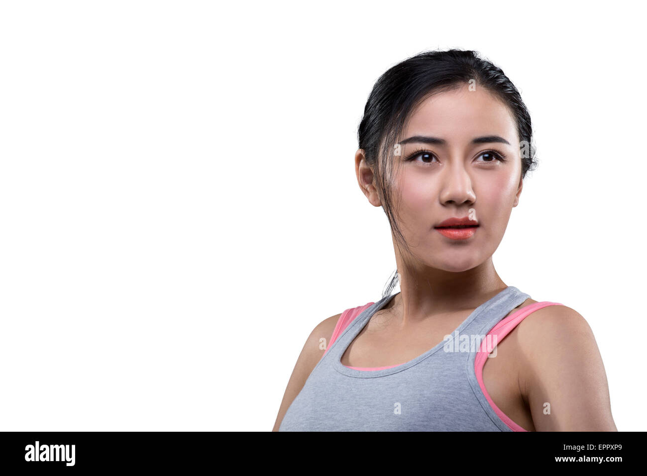Portrait of young female athlete Stock Photo - Alamy