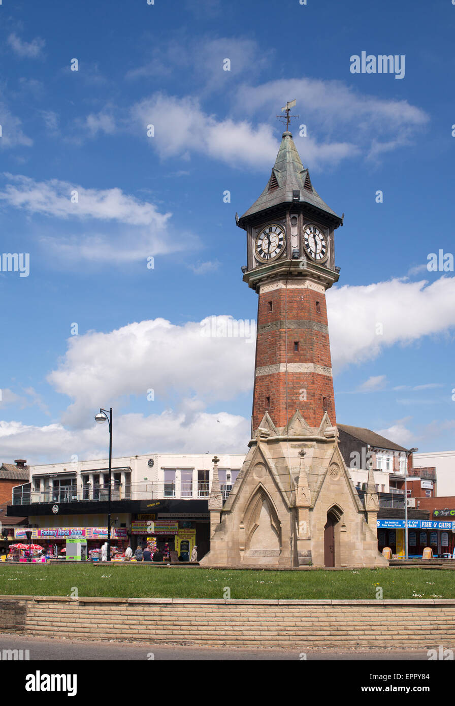 Diamond Jubilee Clock Tower, Skegness, Lincolnshire, England, UK Stock Photo