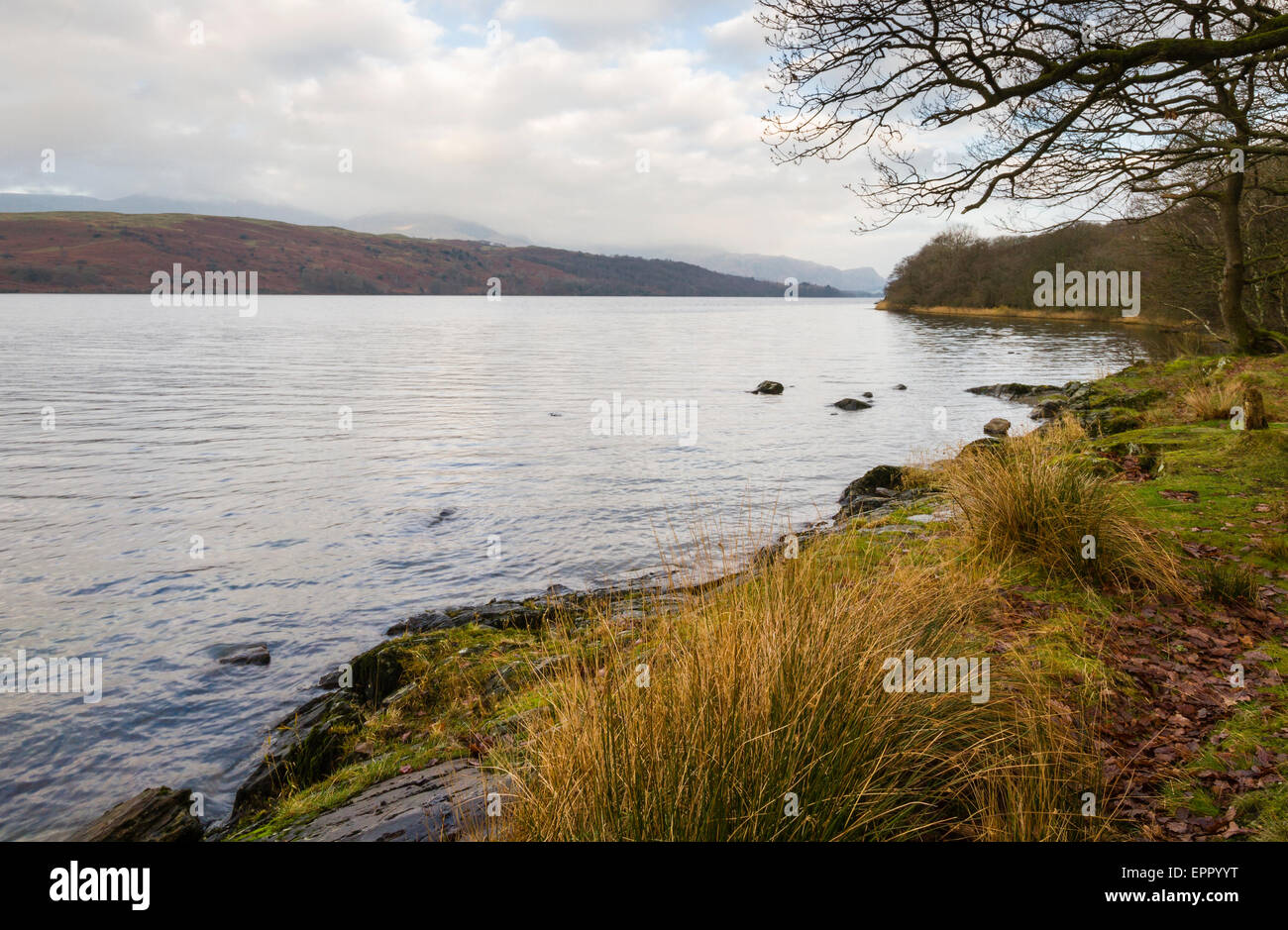 coniston water in the Lake district cumbria Stock Photo