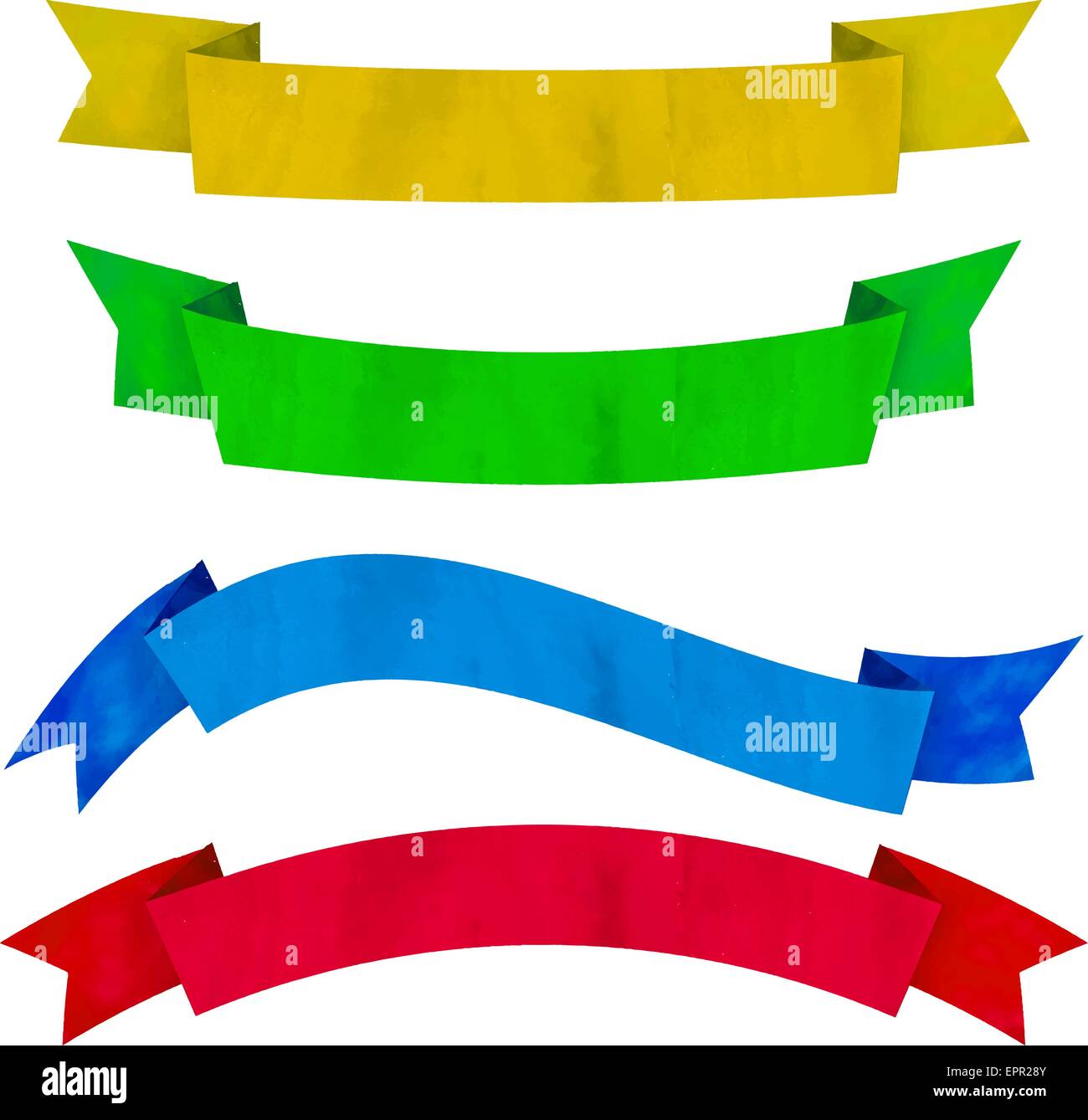 Hand drawn ribbons Cut Out Stock Images & Pictures - Alamy