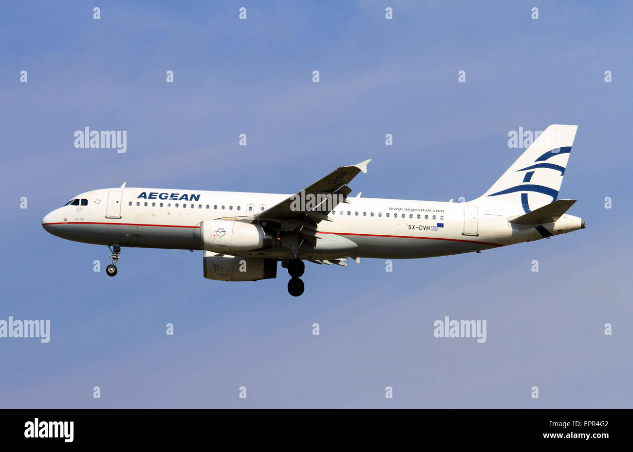 Aegean Airlines, Airbus A320 Stock Photo