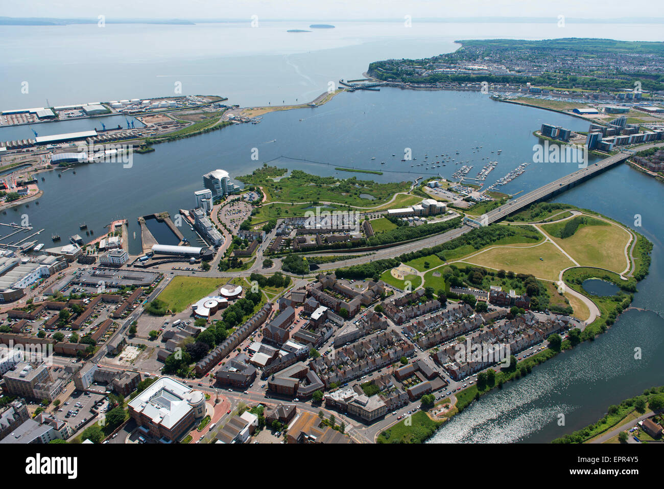 Cardiff Wales Aerial Stock Photos & Cardiff Wales Aerial Stock Images ...