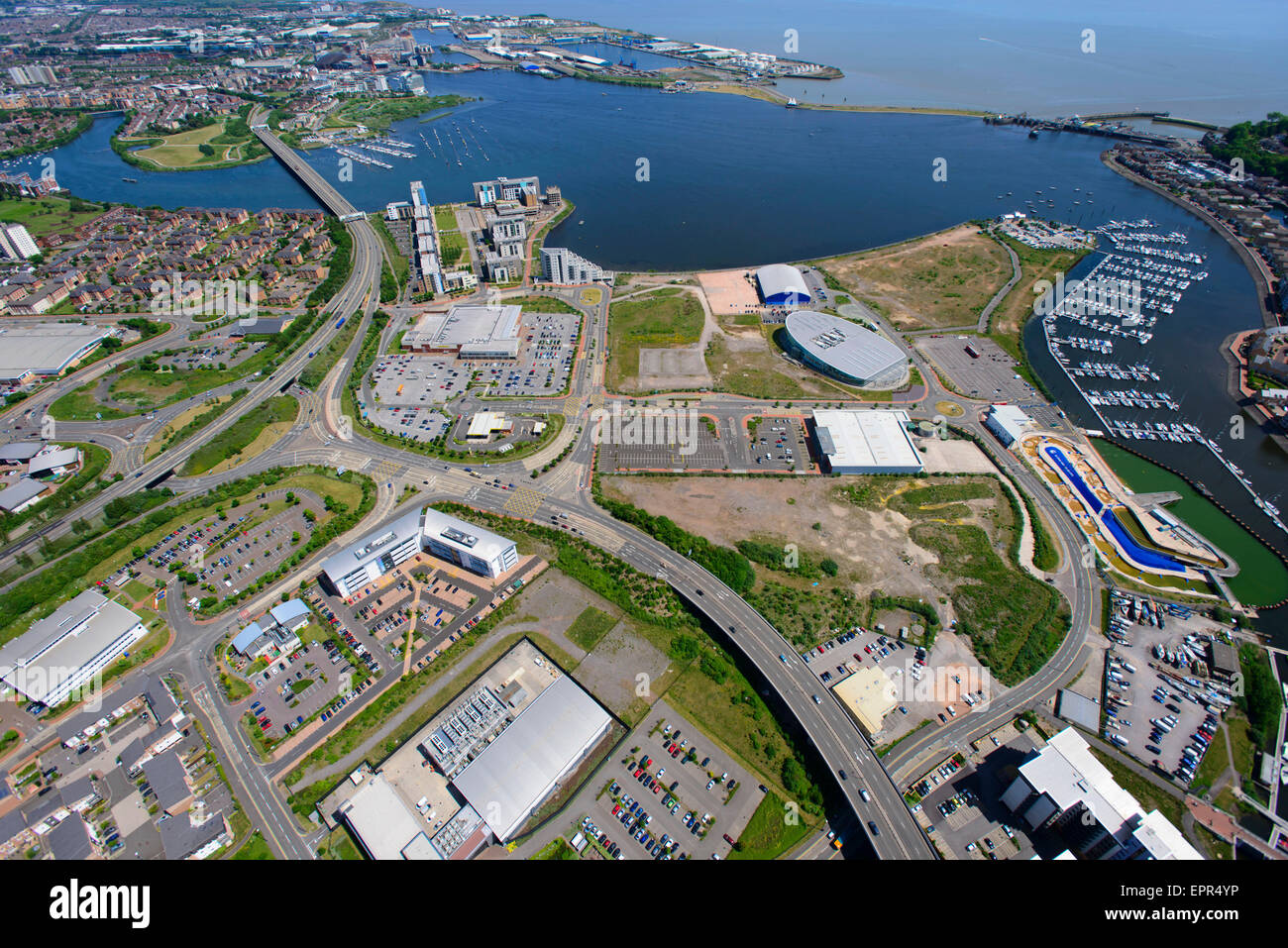 Cardiff International Sports Village High Resolution Stock Photography