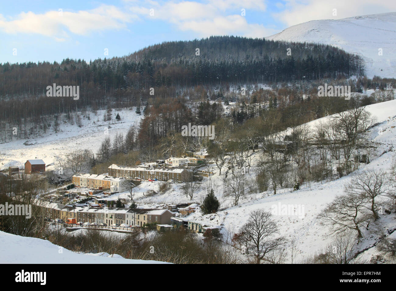 Ogmore Valley from the Bwlch Mountain Stock Photo Alamy