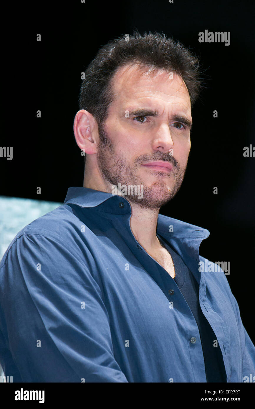 Tokyo, Japan. 21st May, 2015. Actor Matt Dillon attends the talk show of the mystery drama 'Wayward Pines' at the United Cinemas in Toyosu area on May 21, 2015, Tokyo, Japan. Dillon and Shyamalan are in Japan to promote simultaneous worldwide launch of the mystery drama through the FOX channel. Wayward Pines is an American television series based on the novel Pines by Blake Crouch. Credit:  Rodrigo Reyes Marin/AFLO/Alamy Live News Stock Photo