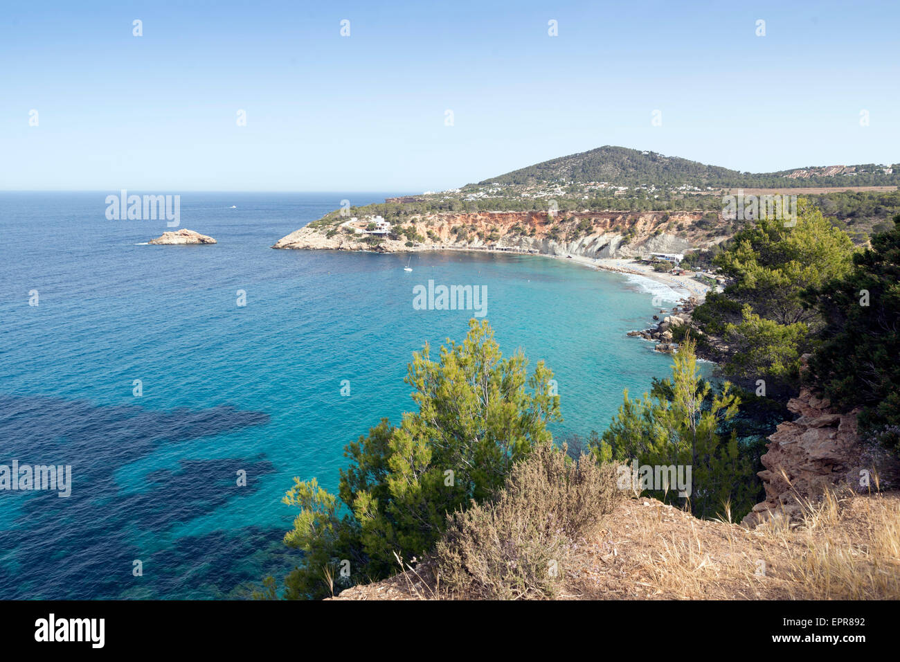 Cala d'Hort, Ibiza island, Spain Stock Photo