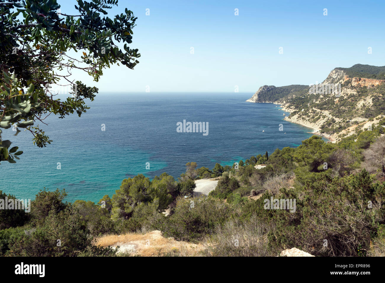 Cala d'Hort, Ibiza island, Spain Stock Photo