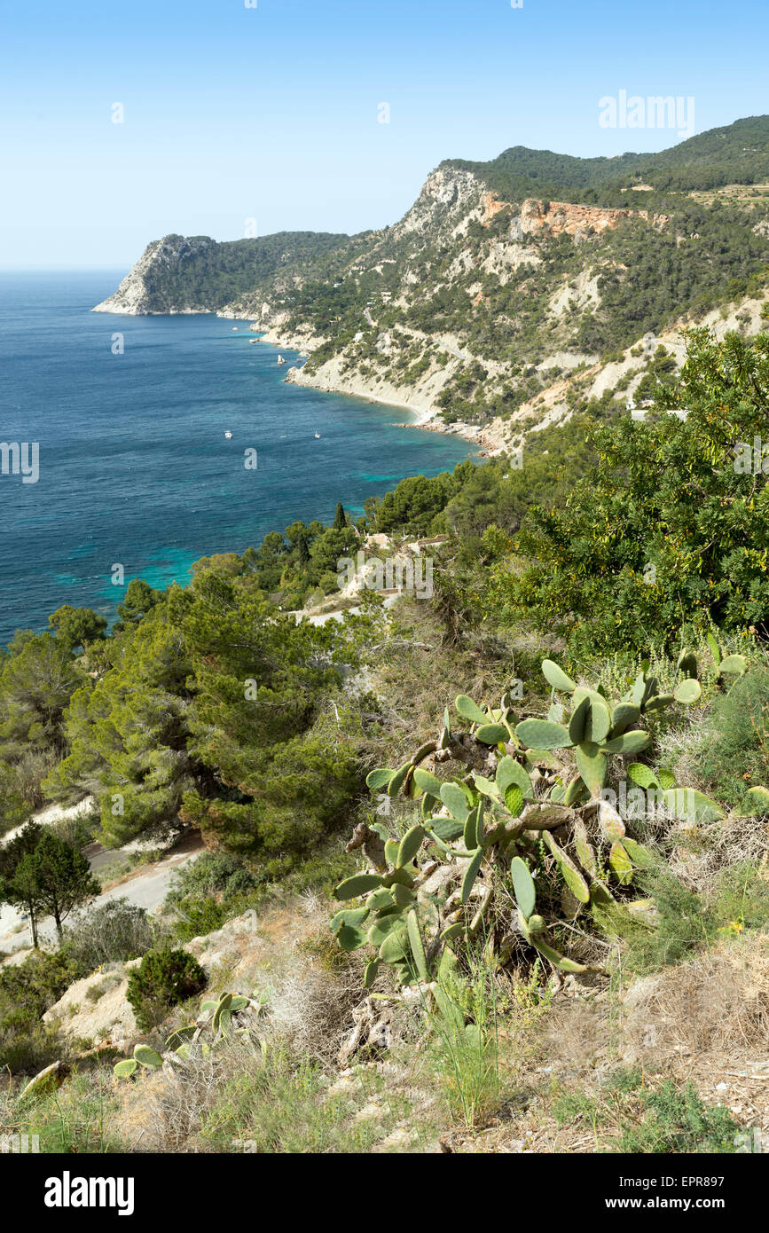 Cala d'Hort, Ibiza island, Spain Stock Photo