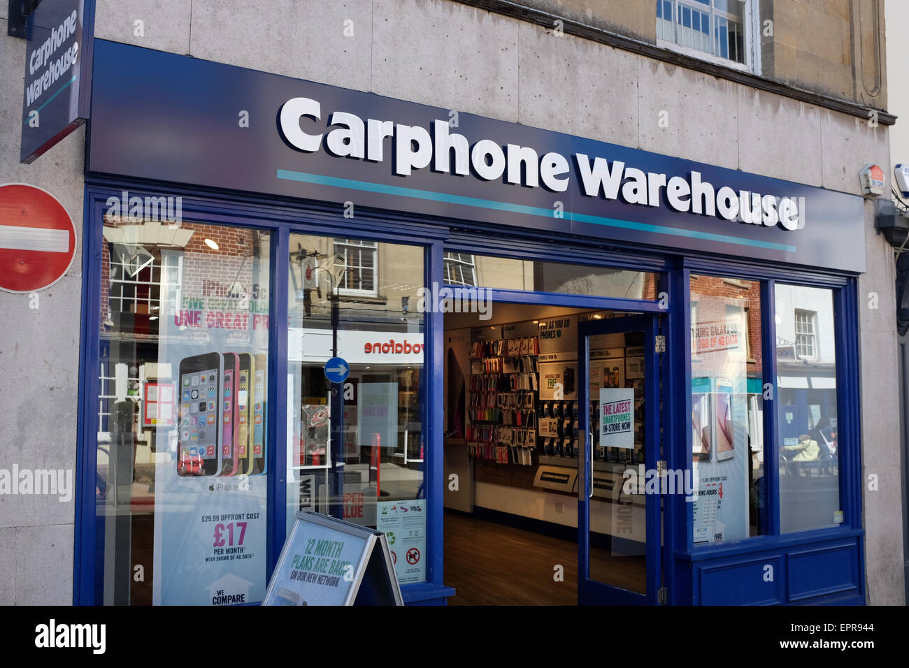 Carphone Warehouse mobile phone retailer. Stock Photo