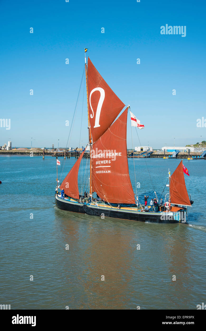 Ramsgate, Kent, UK. 21st May, 2015. Thames Sailing Barge and Dunkirk ...