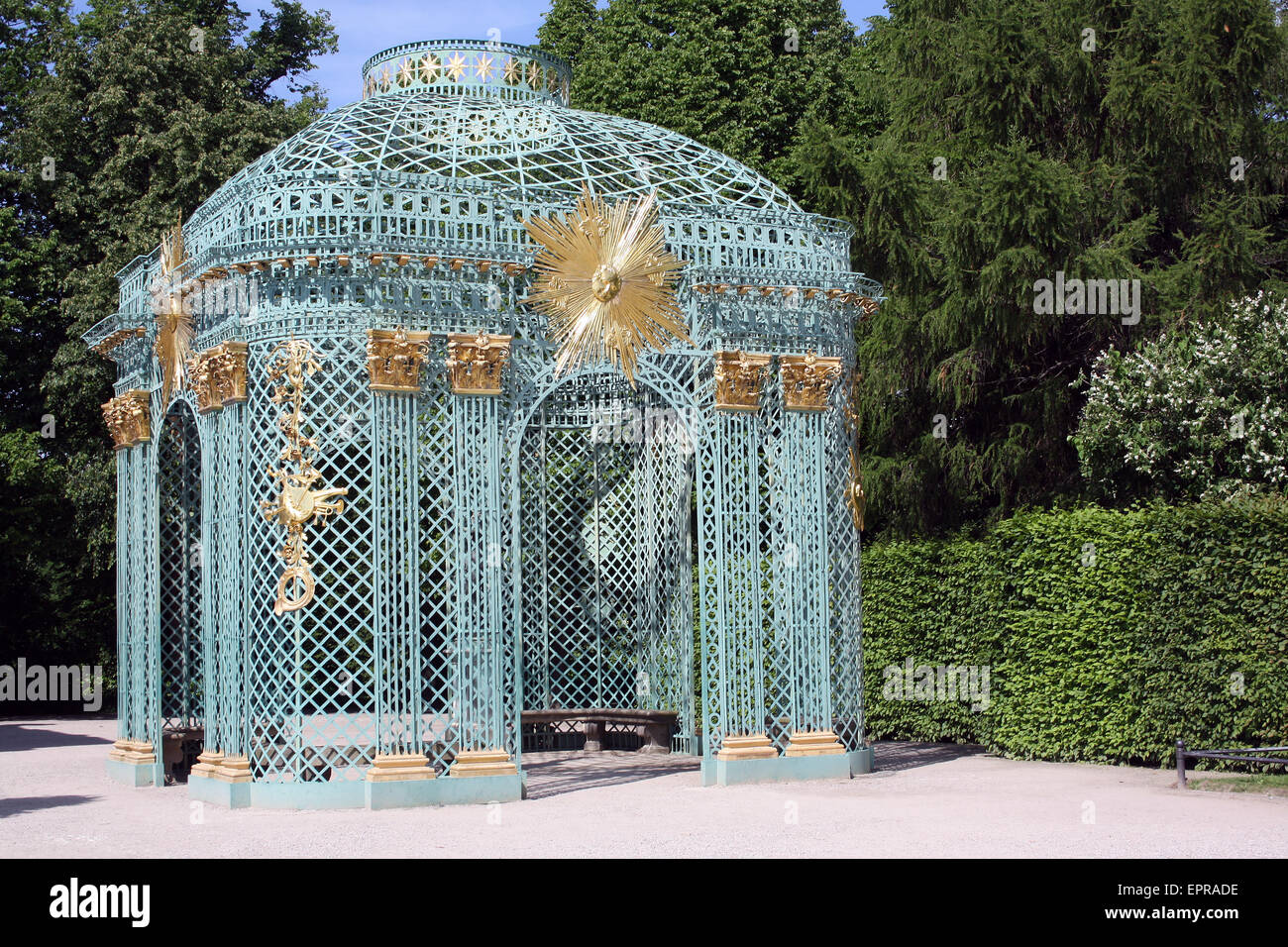Trellis work gardens of Sans Souci Palace, Potsdam Stock Photo Alamy