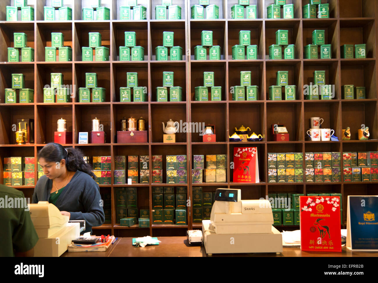 Mackwoods Labookellie tea estate factory shop, Nuwara Eliya, Central