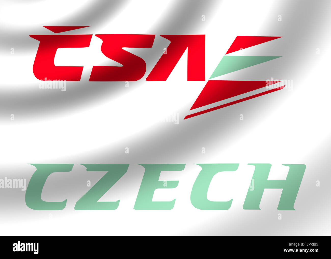 CSA Czech Airlines logo icon flag symbol emblem sign Stock Photo
