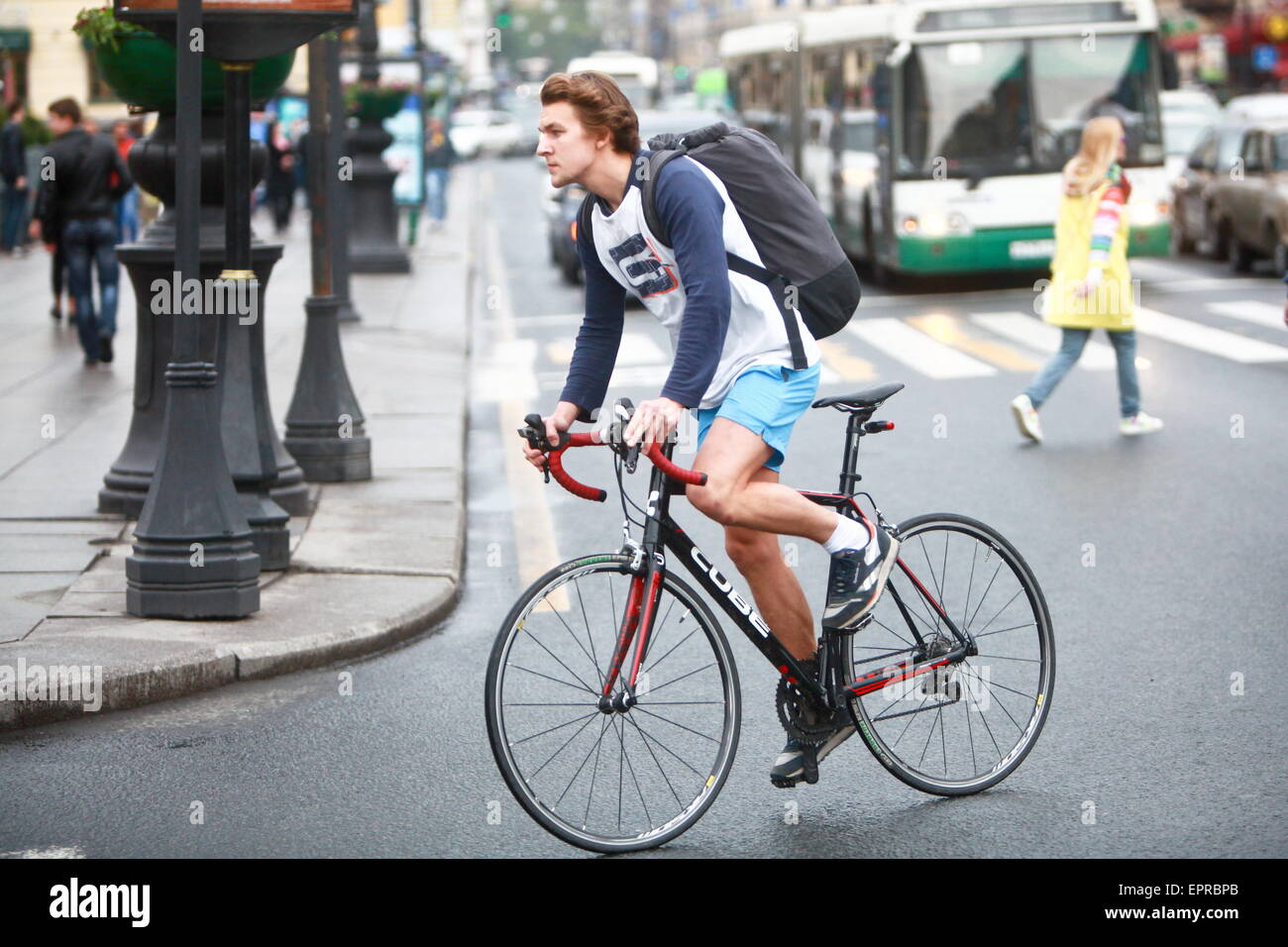 riding bike to work