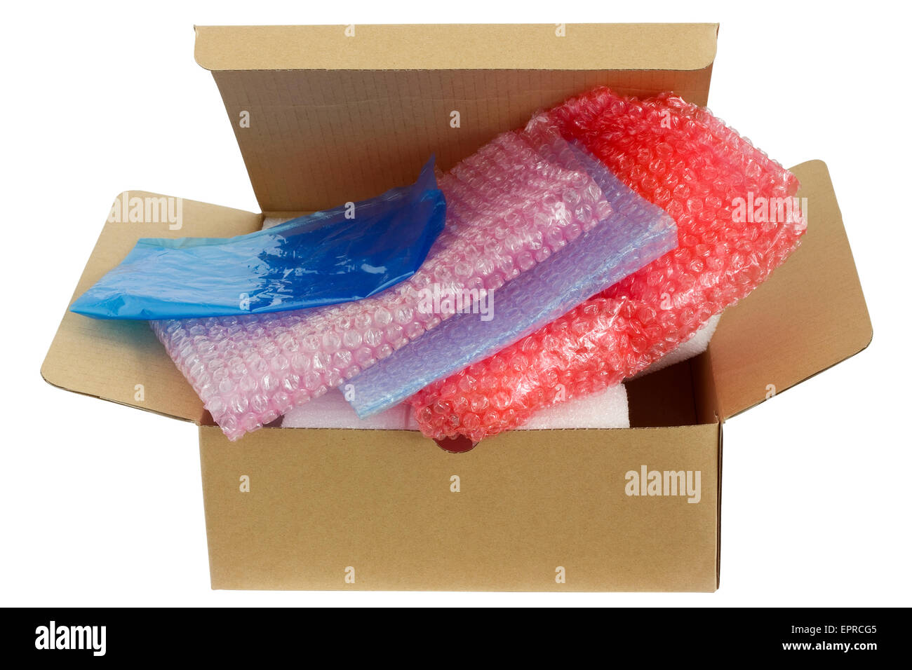 The softest and safe packing for your business concept. Isolated with patch Stock Photo