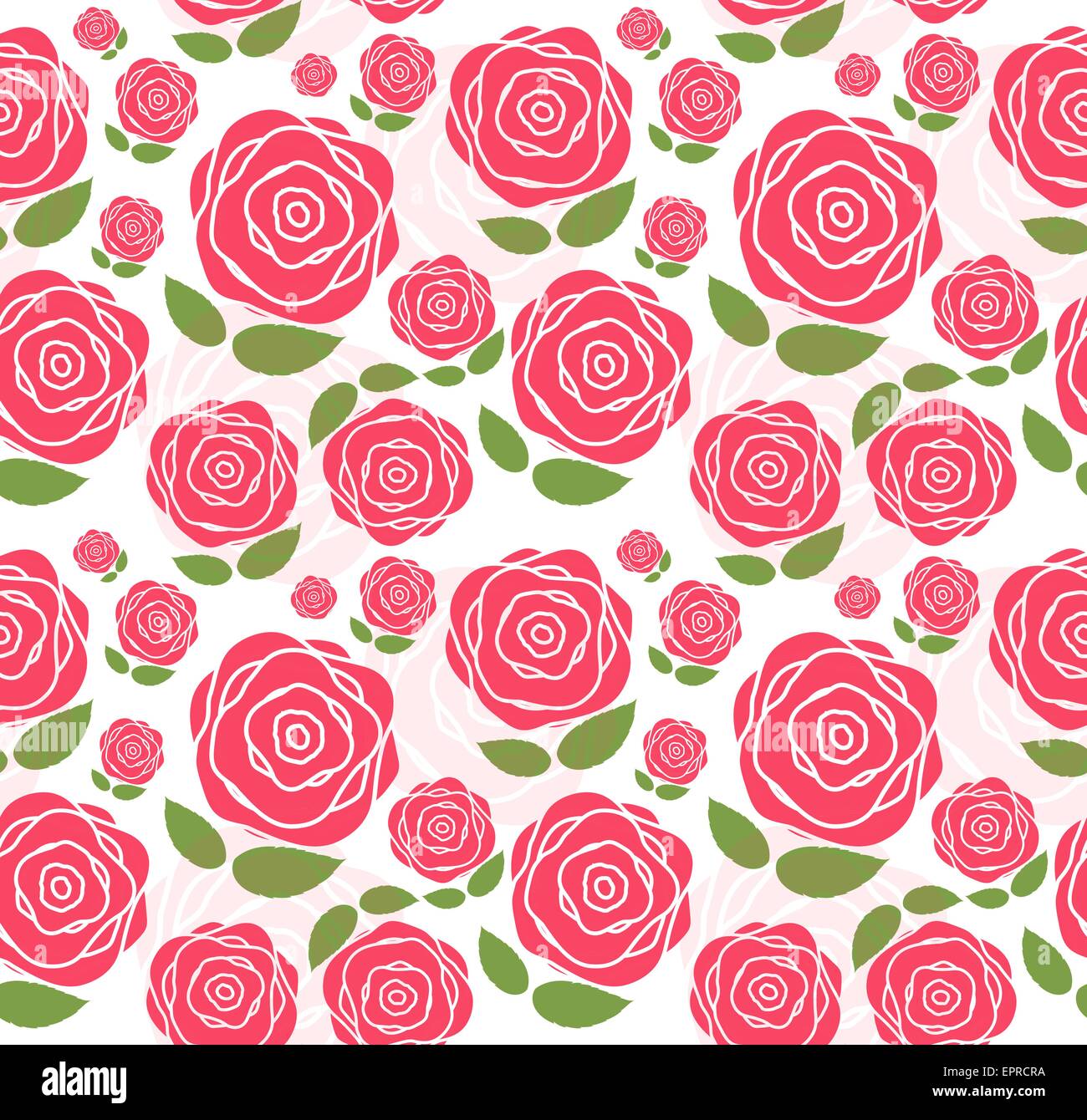 Floral Seamless Pattern Background for Wedding and Birthday. Vec Stock ...