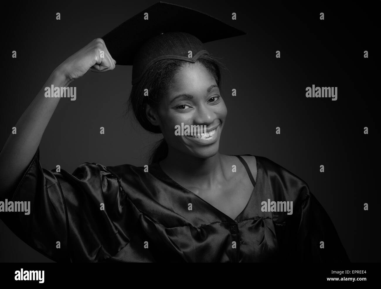 Successful student portrait Black and White Stock Photos & Images - Alamy