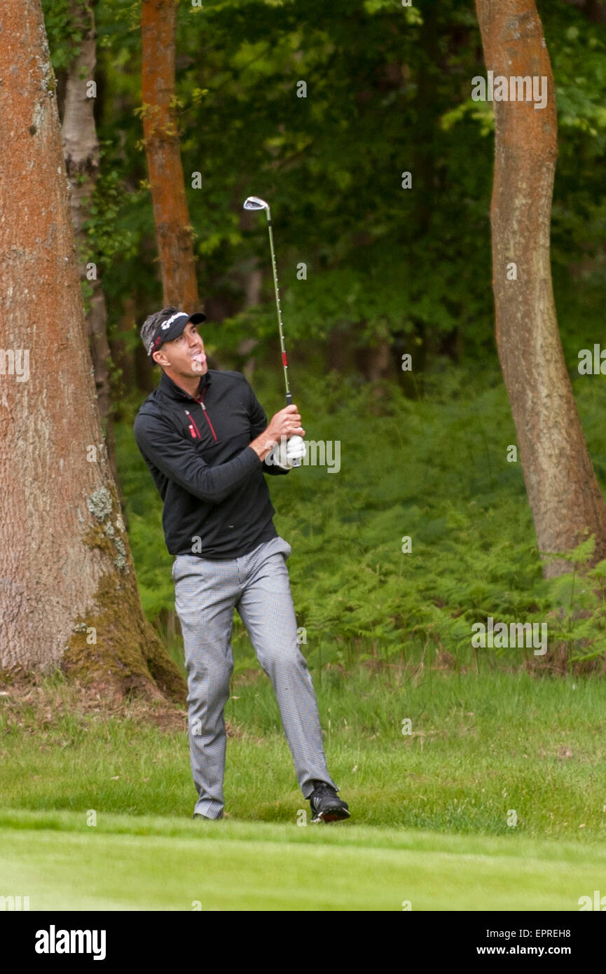 London, UK. 20 May 2015.  Kevin Pietersen, international cricketer, during the BMW PGA Championship 2015 Pro-Am at Wentworth club, Surrey. Credit:  Stephen Chung / Alamy Live News Stock Photo