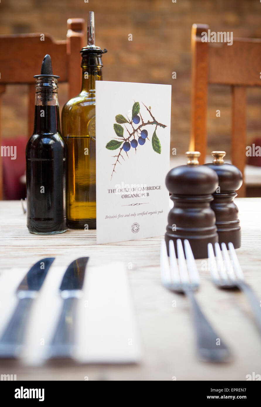 The Duke of Cambridge Organic Pub London Stock Photo