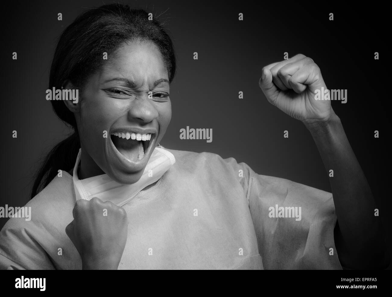 Model isolated cheerful Stock Photo - Alamy