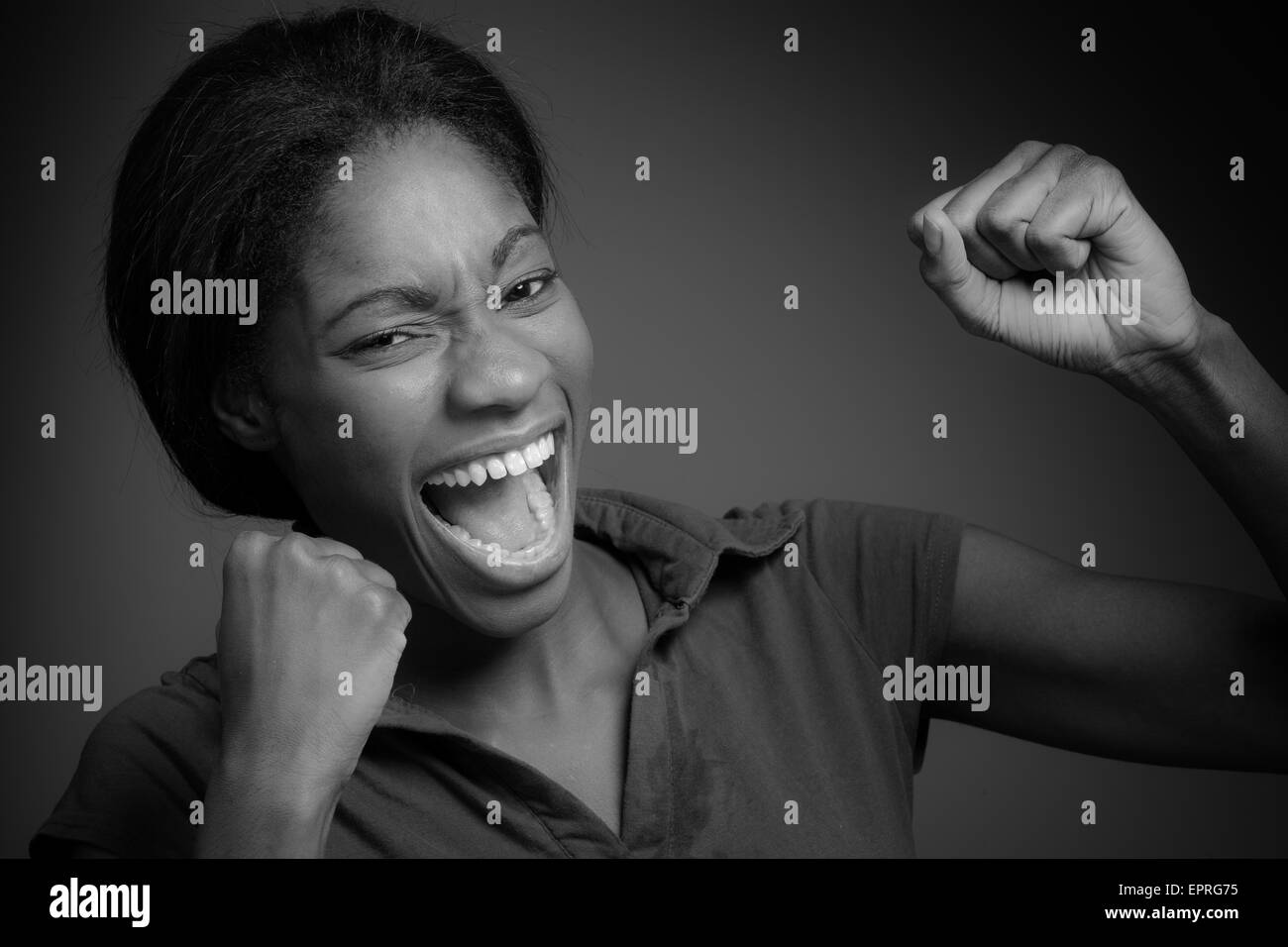 Model isolated cheerful Stock Photo - Alamy