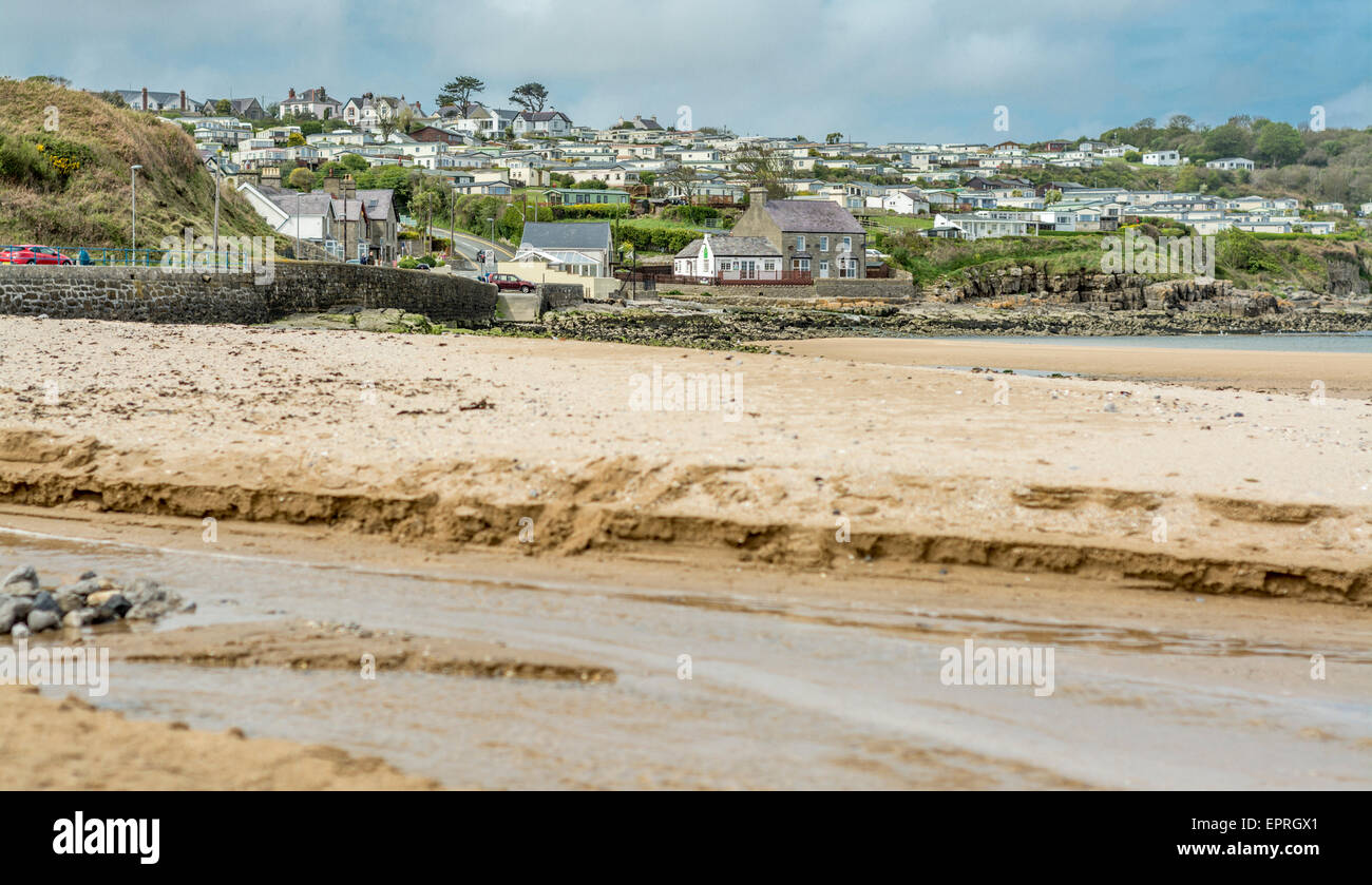 View of Benllech Bay, Anglesey, North Wales, UK Stock Photo Alamy