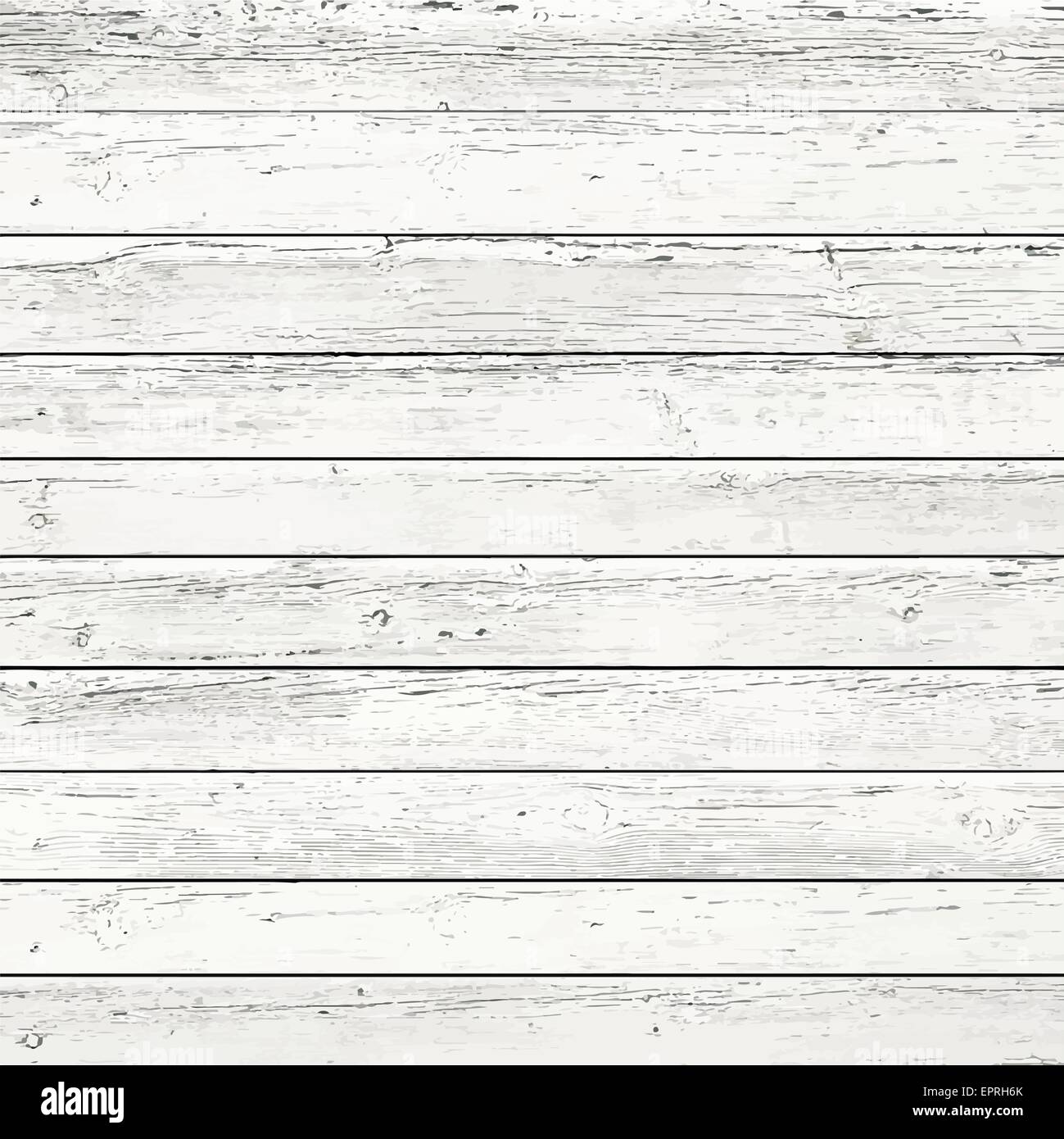 White wooden wall, table, floor surface. Light wood texture Stock Vector