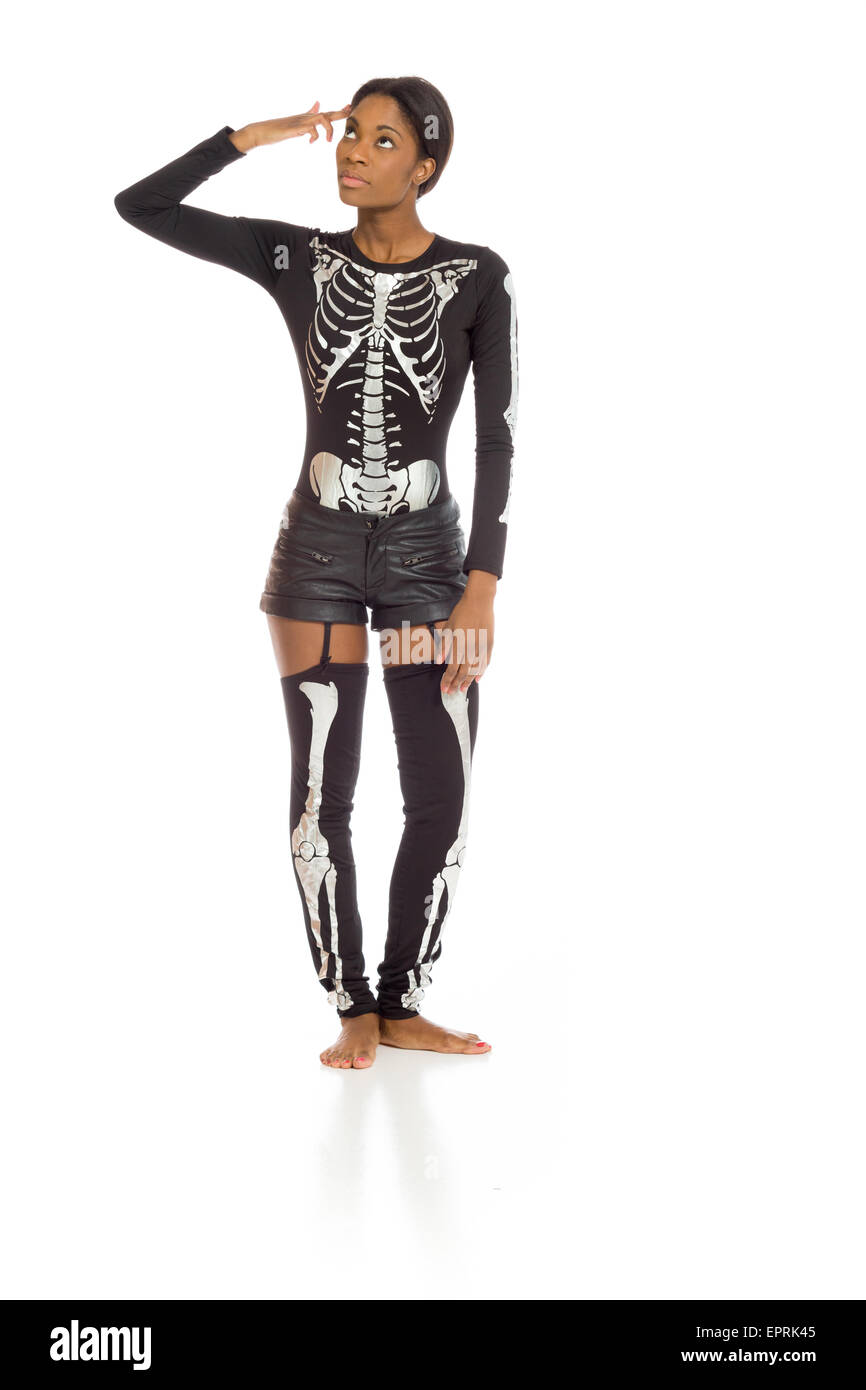 Model Over Solid Background Model isolated on plain background in studio Stock Photo - Alamy