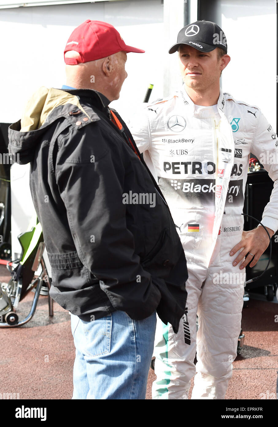 Monte Carlo, Monaco. 21st May, 2015. Niki Lauda, Nico Rosberg Stock Photo -  Alamy