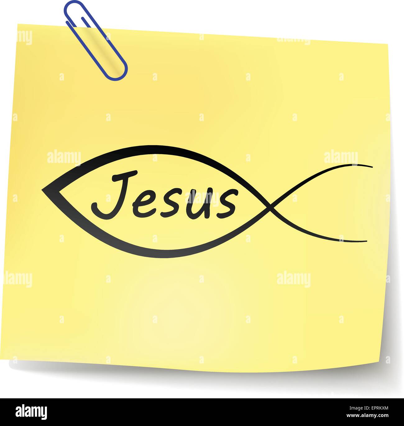 illustration of jesus note on white background Stock Vector Image & Art ...