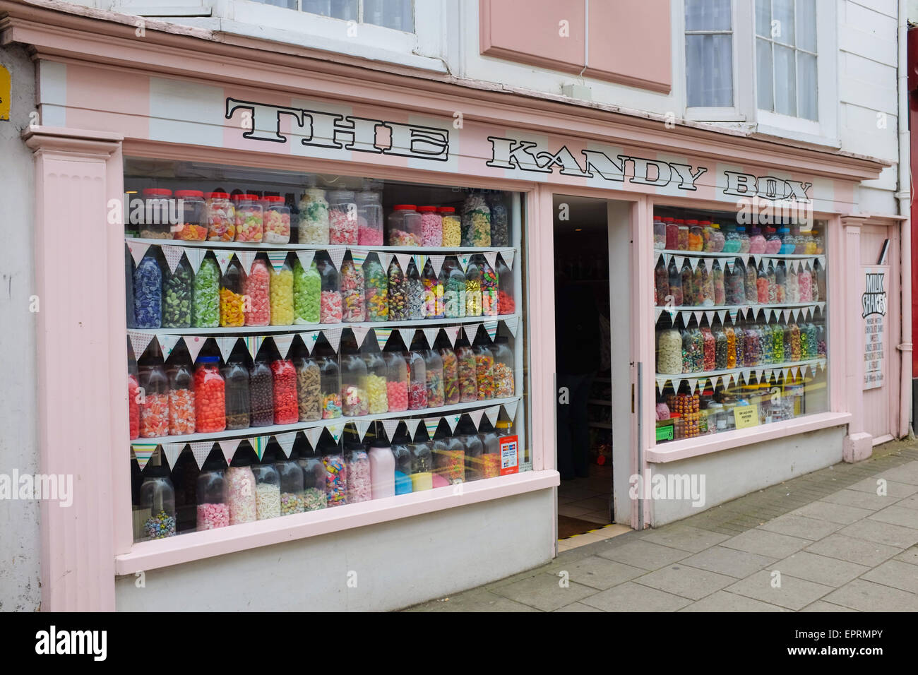 A traditional sweet shop in Ryde, Isle of Wight, England. Stock Photo
