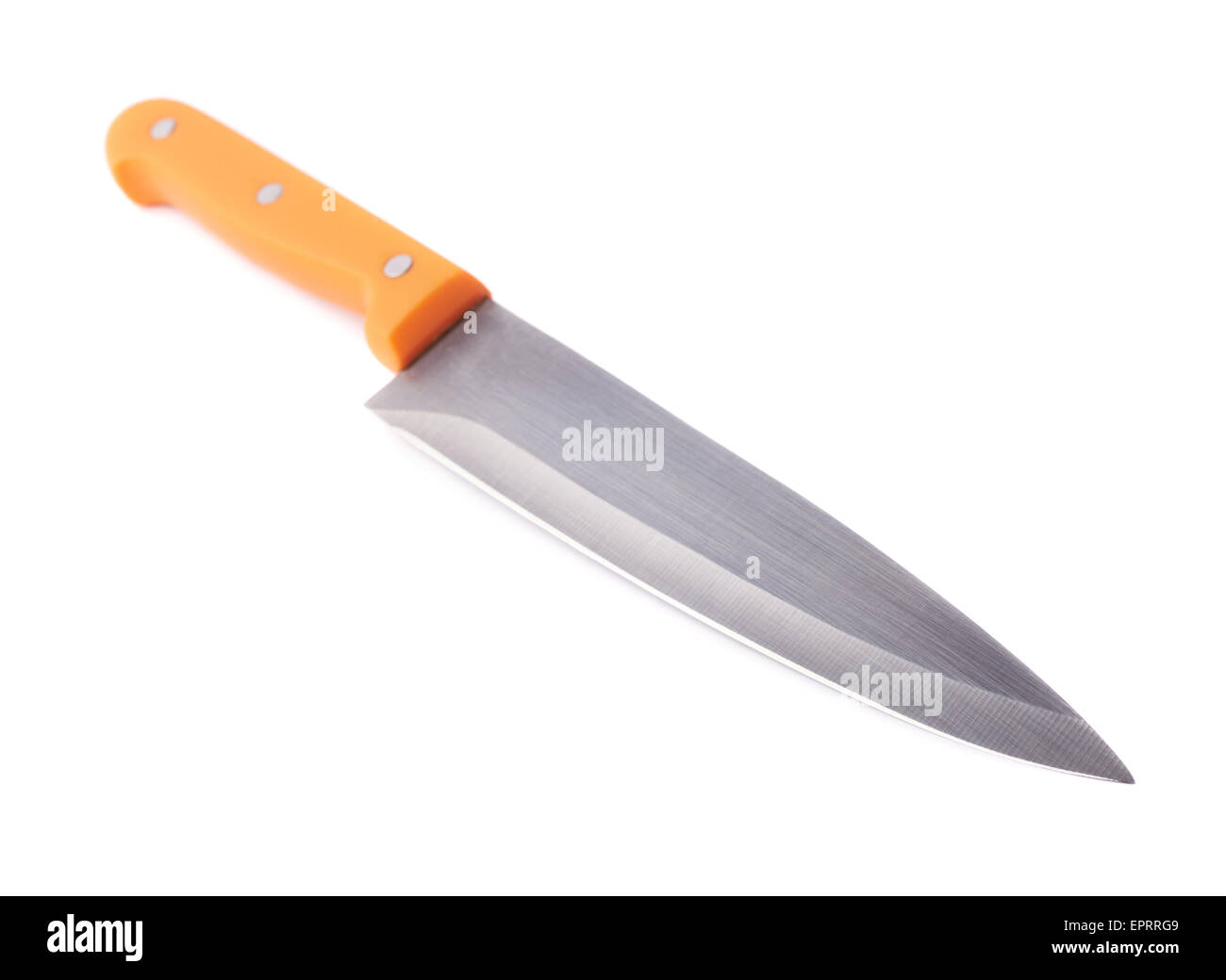 Steel kitchen knife isolated Stock Photo - Alamy