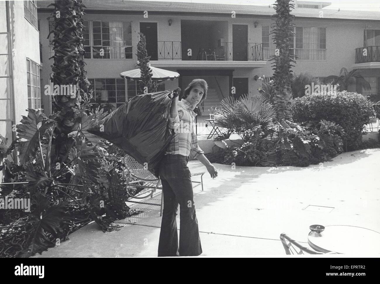 HENRY WINKLER at his new Hollywood apartment.Supplied by Photos, inc