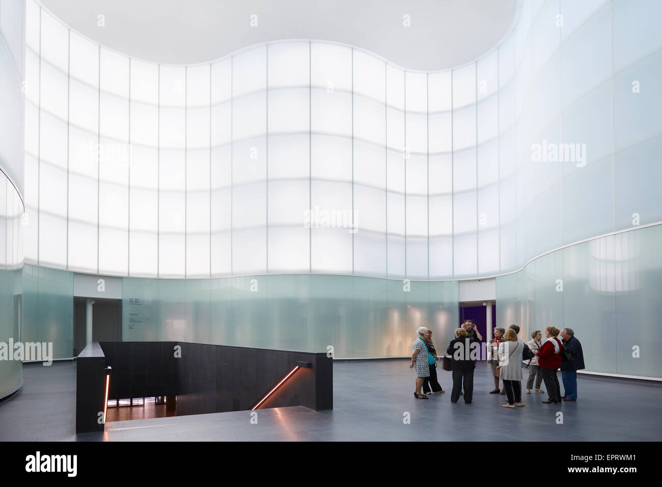 Mudec, Museo delle Culture, ethnographic museum interior with people during Milan design week Stock Photo
