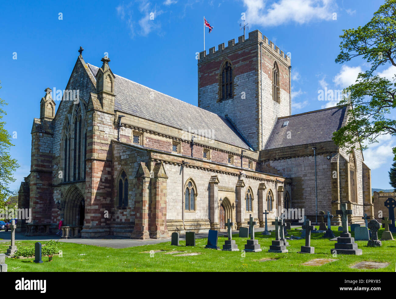 St Asaph Cathedral, St Asaph, Denbighshire, Wales, UK Stock Photo
