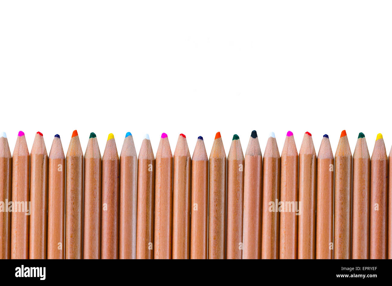 pencil on white background Stock Photo - Alamy