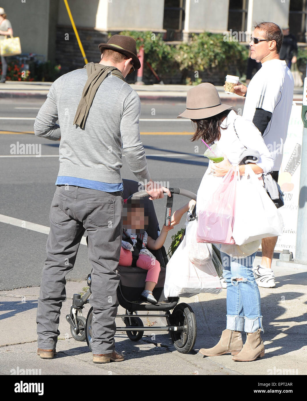 Channing Tatum and Jenna Dewan take their daughter, Everly to the